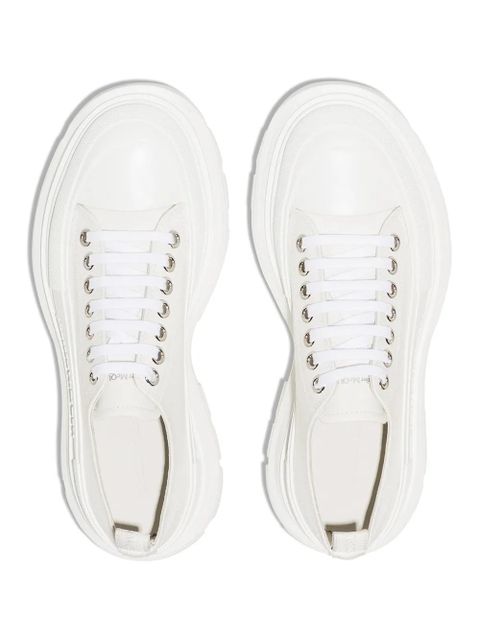 Alexander McQueen Tread Slick cotton sneakers - White