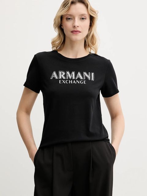 Armani Exchange t-shirt bawełniany - zdjęcie produktu nr 2