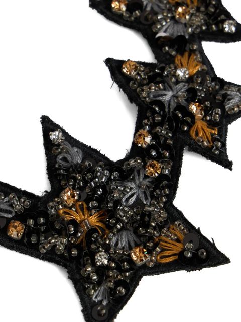 Valentino Garavani star-motif beaded necklace - Black - zdjęcie produktu nr 2