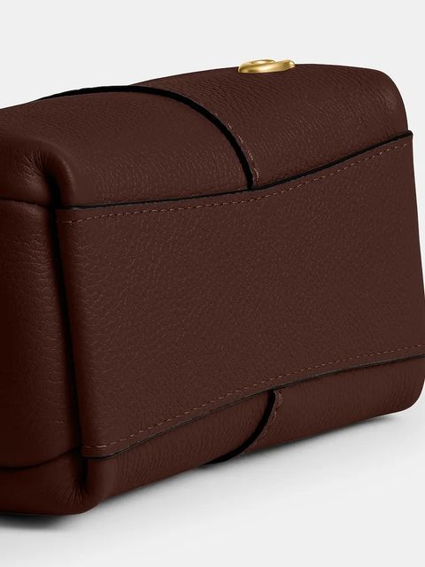 Coach torebka skórzana Lana 19 kolor brązowy CCY32