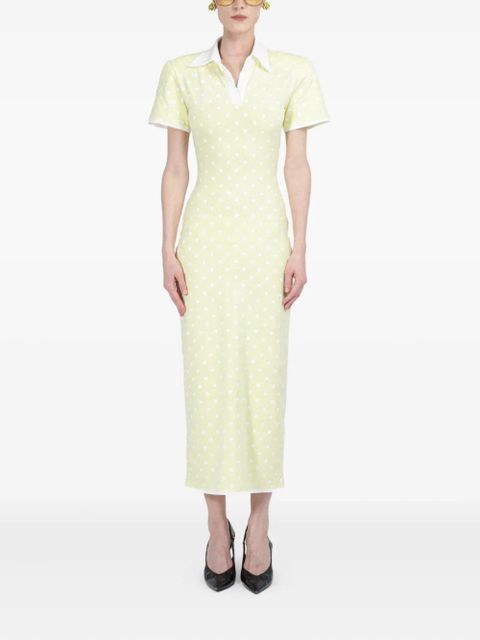 Rowen Rose polka-dot jersey midi dress - Yellow - zdjęcie produktu nr 2