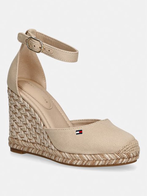 Tommy Hilfiger espadryle na koturnie damskie FLAG HIGH WEDGE ESPAD CLOSED TOE - zdjęcie produktu nr 1