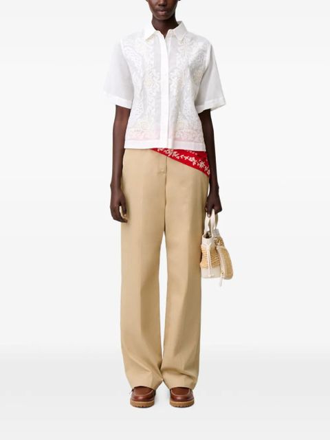 Claudie Pierlot embroidered shirt - White