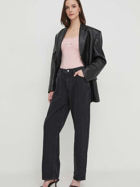 Calvin Klein Jeans body damskie kolor różowy
