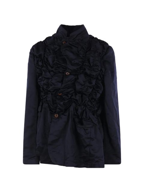Comme Des Garçons ruffled-detail jacket - Blue - zdjęcie produktu nr 1
