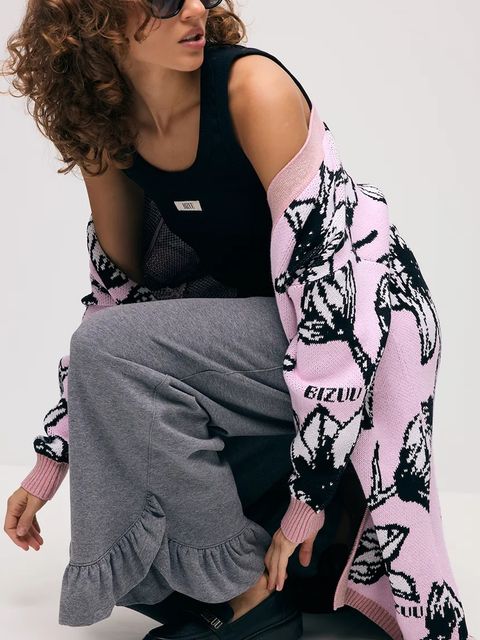 Bizuu kardigan bawełniany ORMICA