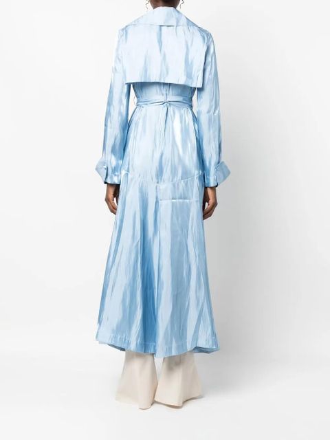 Cult Gaia Jasira long double-breasted coat - Blue