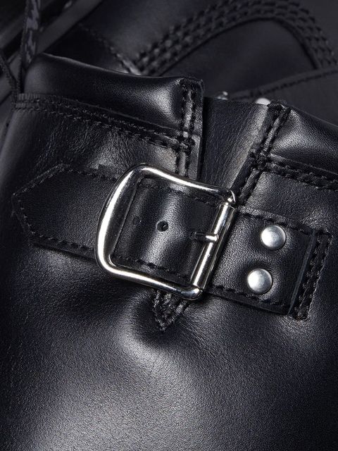 Dr. Martens botki skórzane Anistone Hi damskie kolor czarny na platformie DM32199001