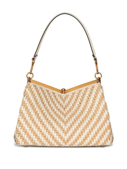 ETRO medium Vela woven leather shoulder bag - Neutrals - zdjęcie produktu nr 2