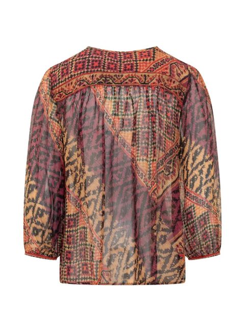 Ba&Sh Odetta printed blouse - Red - zdjęcie produktu nr 2