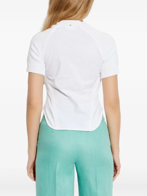 Sportmax seam detail T-shirt - White