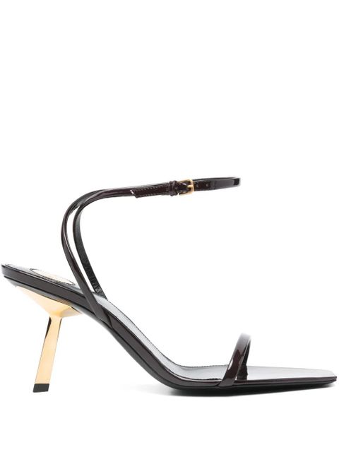 Saint Laurent 75mm Lee sandals - Brown - zdjęcie produktu nr 1