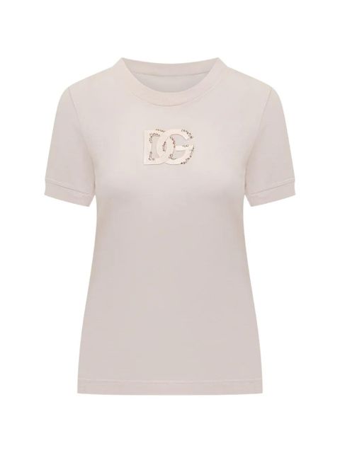 Dolce & Gabbana embellished T-shirt - Pink - zdjęcie produktu nr 1