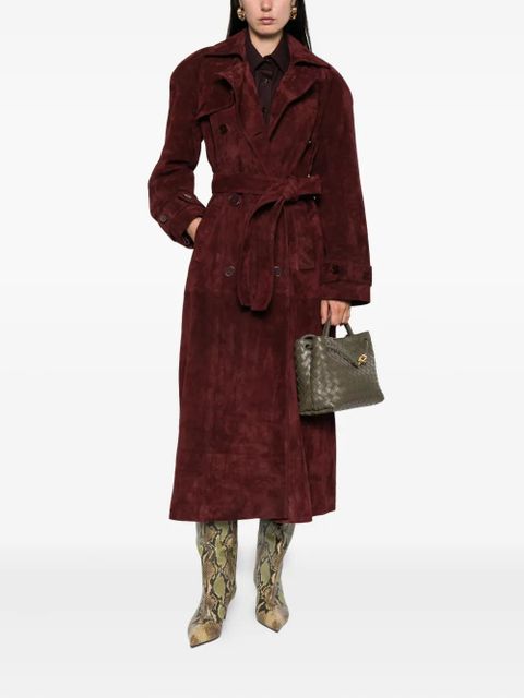 ducie Corrin suede trench coat - Red - zdjęcie produktu nr 2