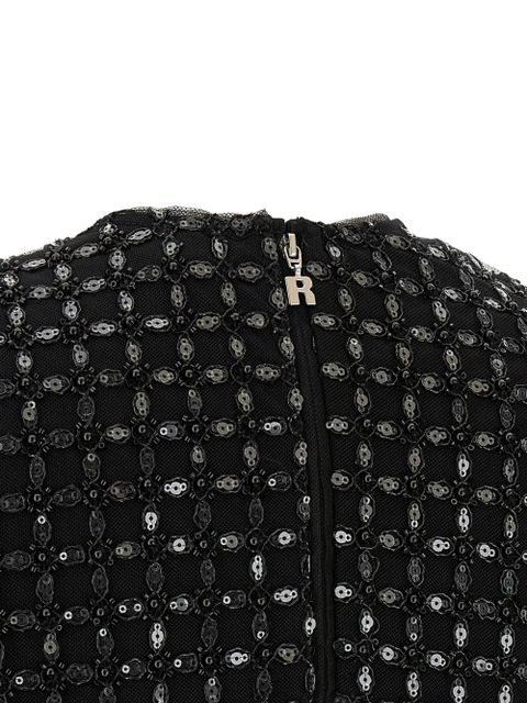 ROTATE BIRGER CHRISTENSEN sequin-embroidered T-shirt - Black