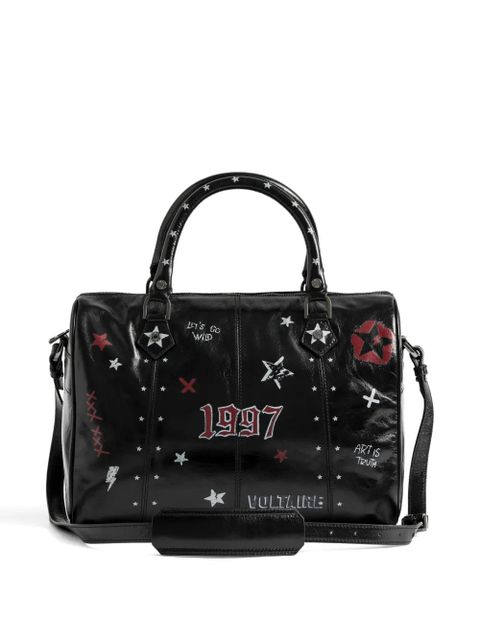 Zadig&Voltaire Sunny Mood Punk star-print leather tote bag - Black - zdjęcie produktu nr 2