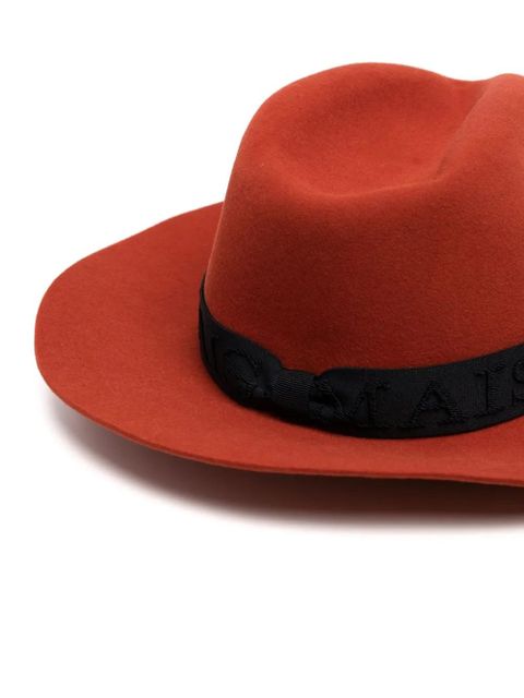 Maison Michel Henrietta ribbon-trim hat - Orange - zdjęcie produktu nr 2