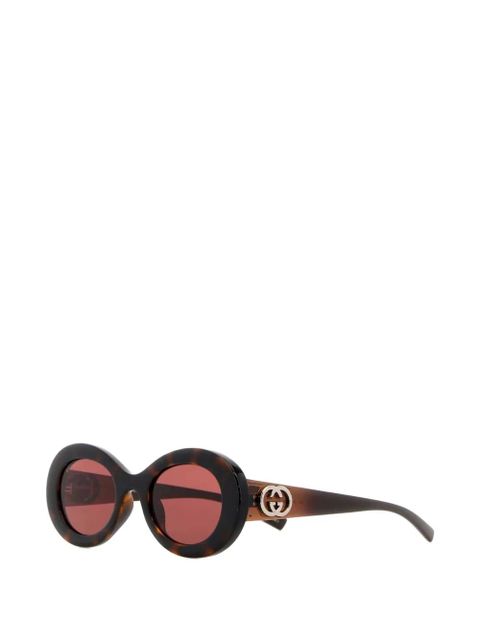 Gucci Eyewear oval-frame sunglasses - Brown - zdjęcie produktu nr 2