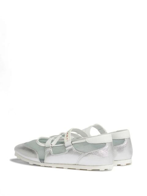Marni criss-cross strap sneakers - Silver