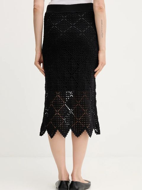 Dkny spódnica kolor czarny midi prosta P5ERAX27