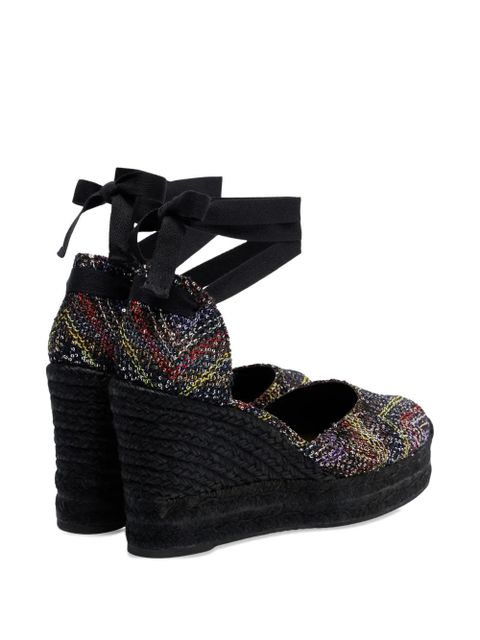 Missoni Caperdoni sequin-embellished espadrilles - Black