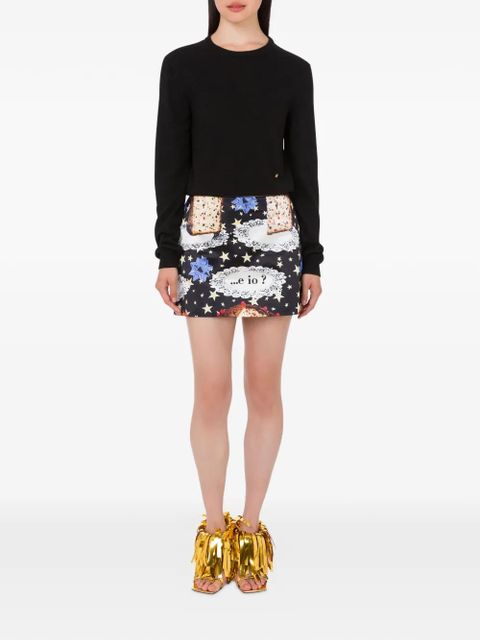 Moschino printed mini skirt - Black - zdjęcie produktu nr 2