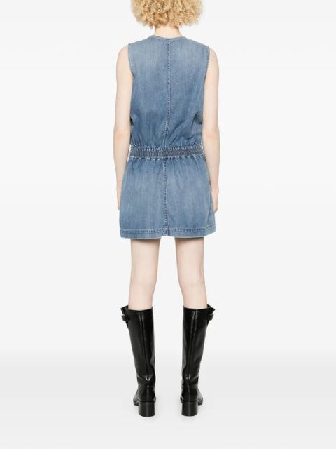 Diesel De-Slam-S zip drawstring mini dress - Blue