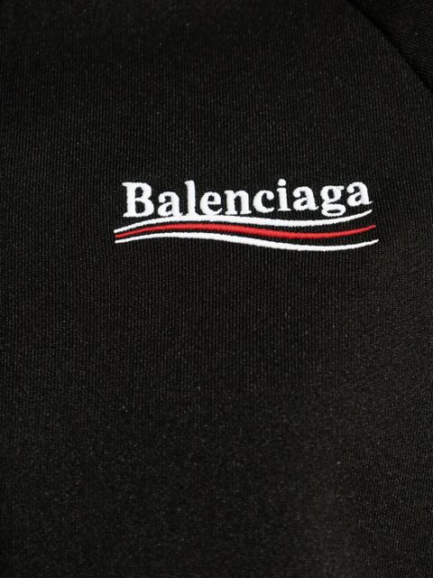Balenciaga logo-embroidered sweatshirt - Black