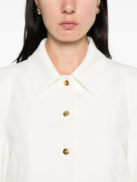 PINKO cropped buttoned jacket - White