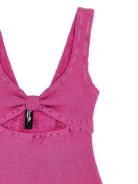 ROTATE BIRGER CHRISTENSEN crinkled swimsuit - Pink