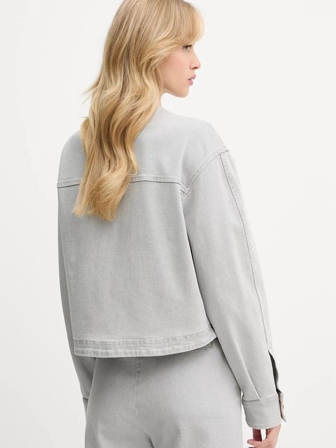 Forte Forte kurtka jeansowa kolor szary przejściowa oversize 14029.my.shirt