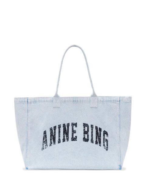 ANINE BING Leo denim tote bag - Blue - zdjęcie produktu nr 1
