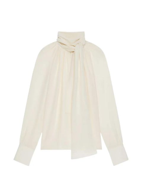 Givenchy knot collar blouse - Neutrals - zdjęcie produktu nr 1