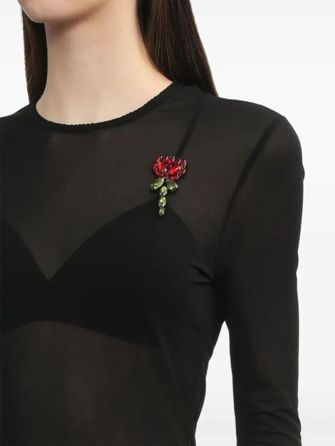 Simone Rocha long sleeve t-shirt - Black