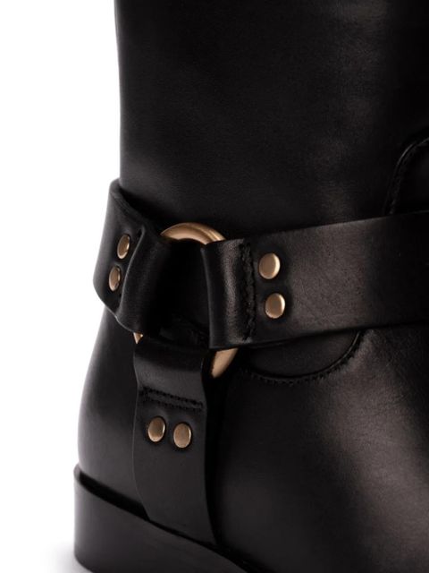 TWINSET buckled equestrian boots - Black