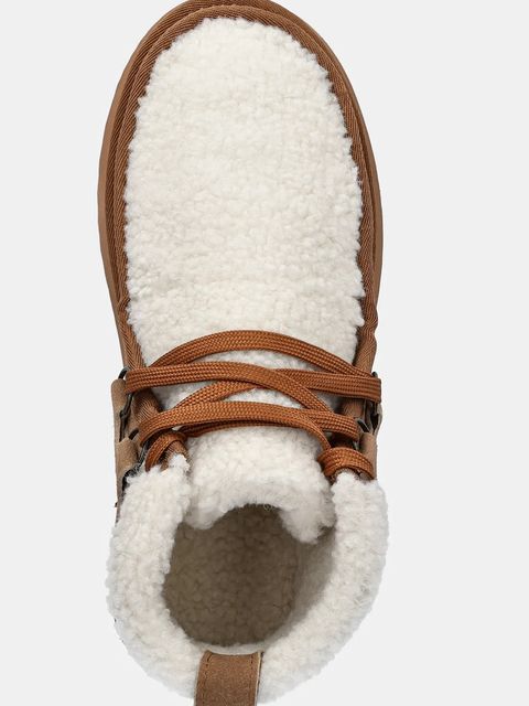 Answear.LAB śniegowce zamszowe kolor brązowy