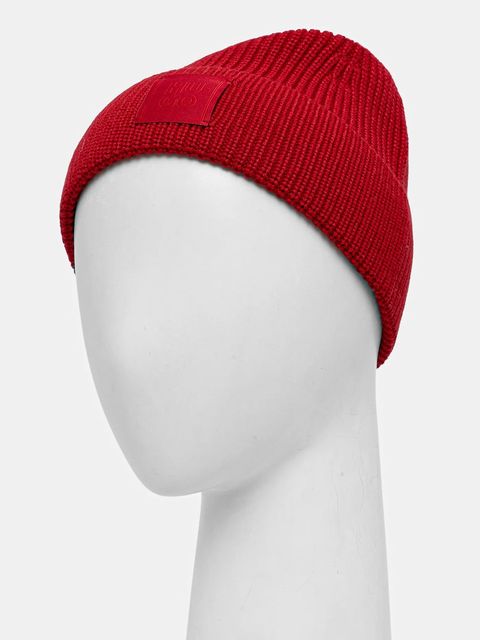 HUGO czapka z wełną kolor czerwony 50548413 - zdjęcie produktu nr 2