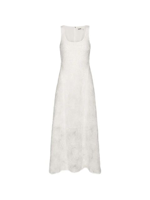 ROTATE BIRGER CHRISTENSEN mesh maxi dress - White - zdjęcie produktu nr 1
