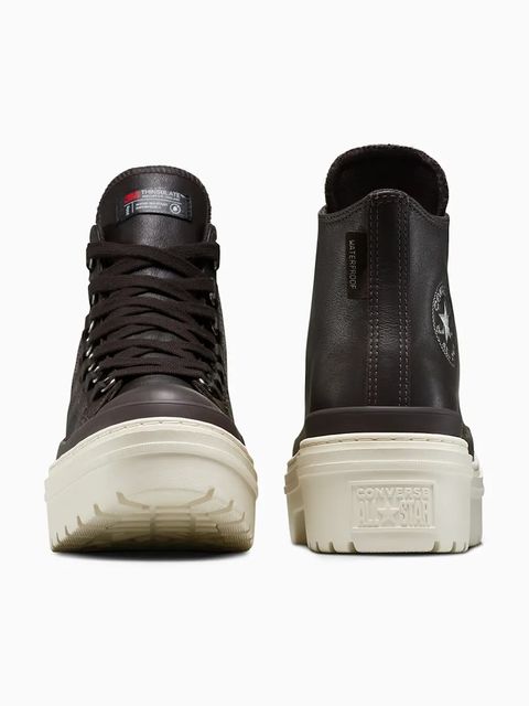 Converse trampki skórzane Chuck Taylor All Star Lugged Heel Cc kolor brązowy A12982C