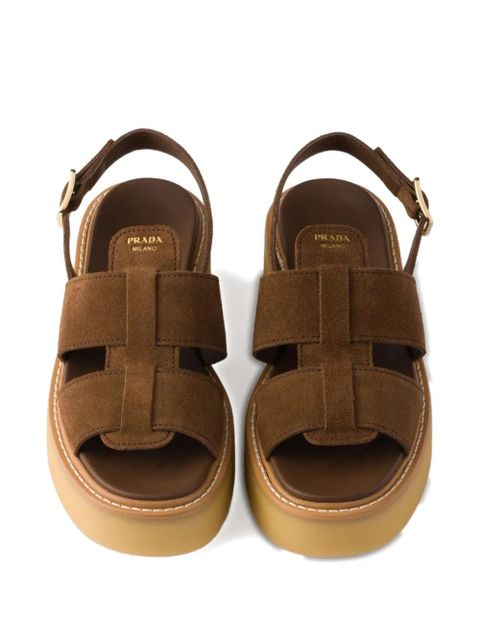 Prada suede sandals - Brown