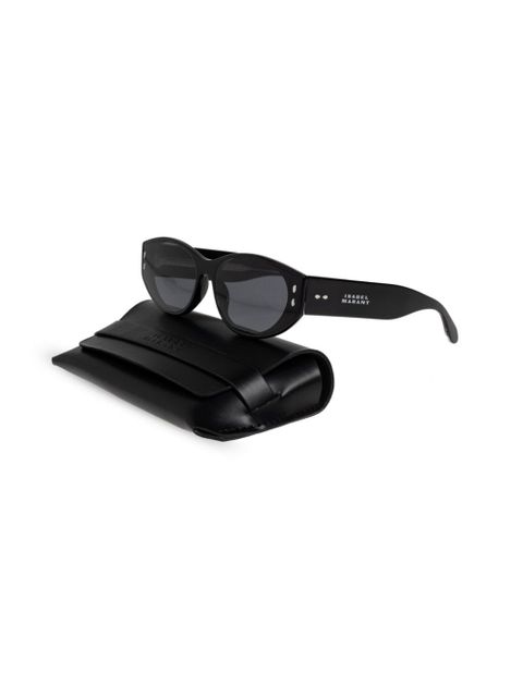 Isabel Marant Eyewear oval-frame sunglasses - Black - zdjęcie produktu nr 2