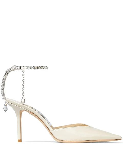 Jimmy Choo Saeda 85mm pointed pumps - Neutrals - zdjęcie produktu nr 1