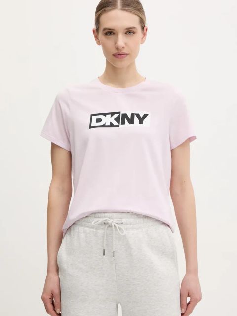 Dkny t-shirt damski kolor różowy DP5T5894