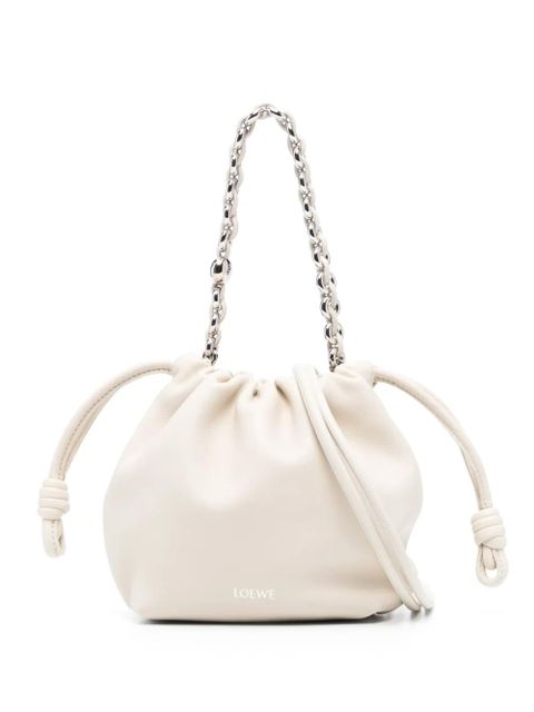 LOEWE mini Flamenco shoulder bag - White - zdjęcie produktu nr 1