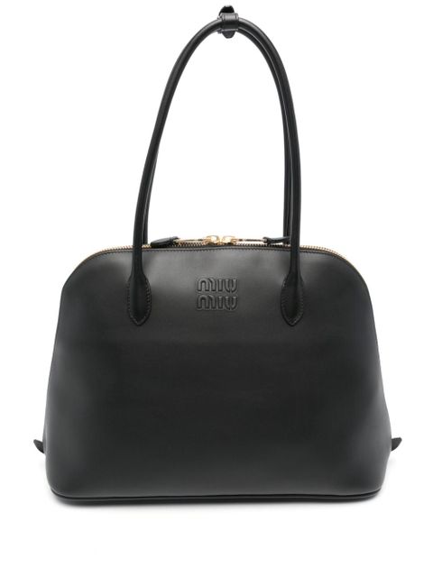 Miu Miu logo-embossed tote bag - Black - zdjęcie produktu nr 1