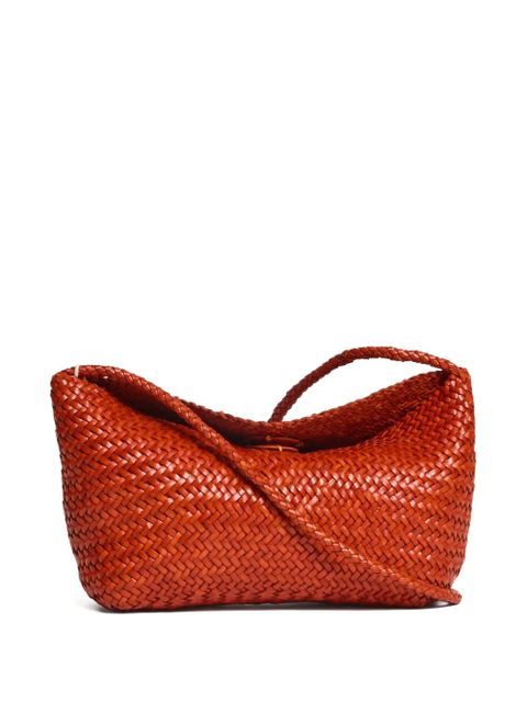 DRAGON DIFFUSION diagonal-pattern foldover shoulder bag - Orange - zdjęcie produktu nr 1