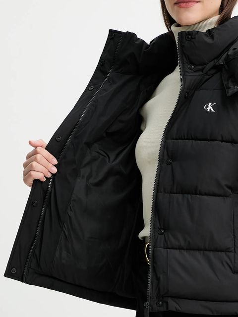 Calvin Klein Jeans kurtka kolor czarny zimowa LV047D513G