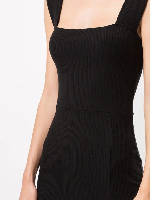 Reformation Cassi stretch-fit midi-dress - Black