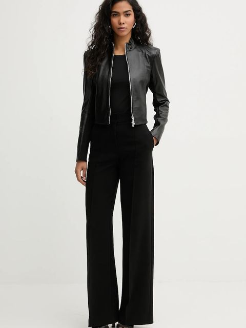 Patrizia Pepe kurtka kolor czarny przejściowa CO0001 L1HZ