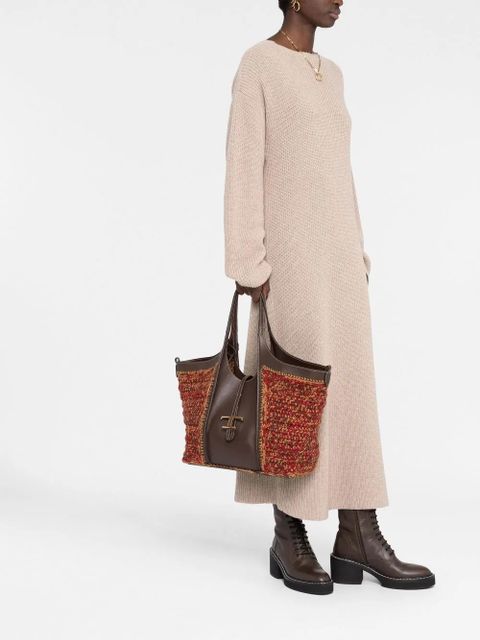 Tod's leather tote bag - Brown - zdjęcie produktu nr 2